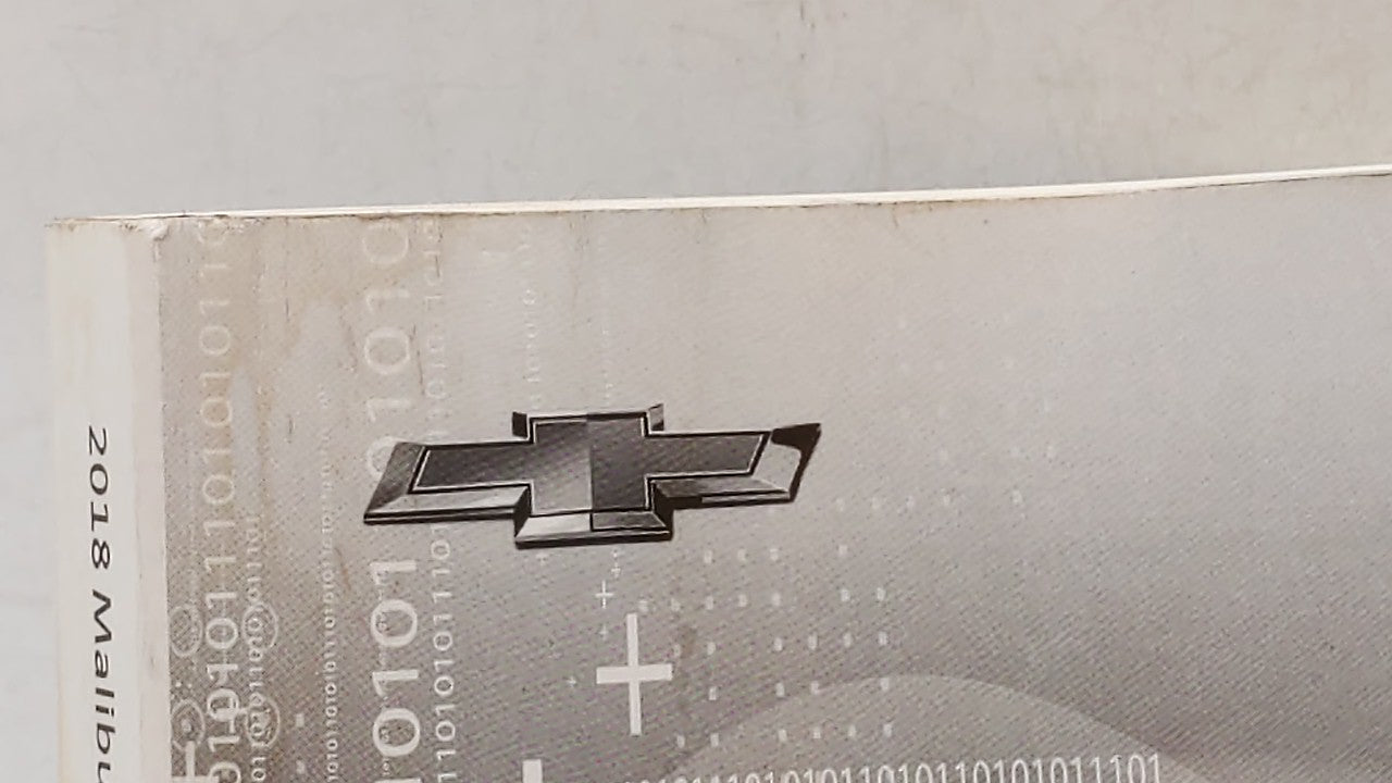 2018 Chevrolet Malibu Owners Manual Book Guide OEM Used Auto Parts - Oemusedautoparts1.com