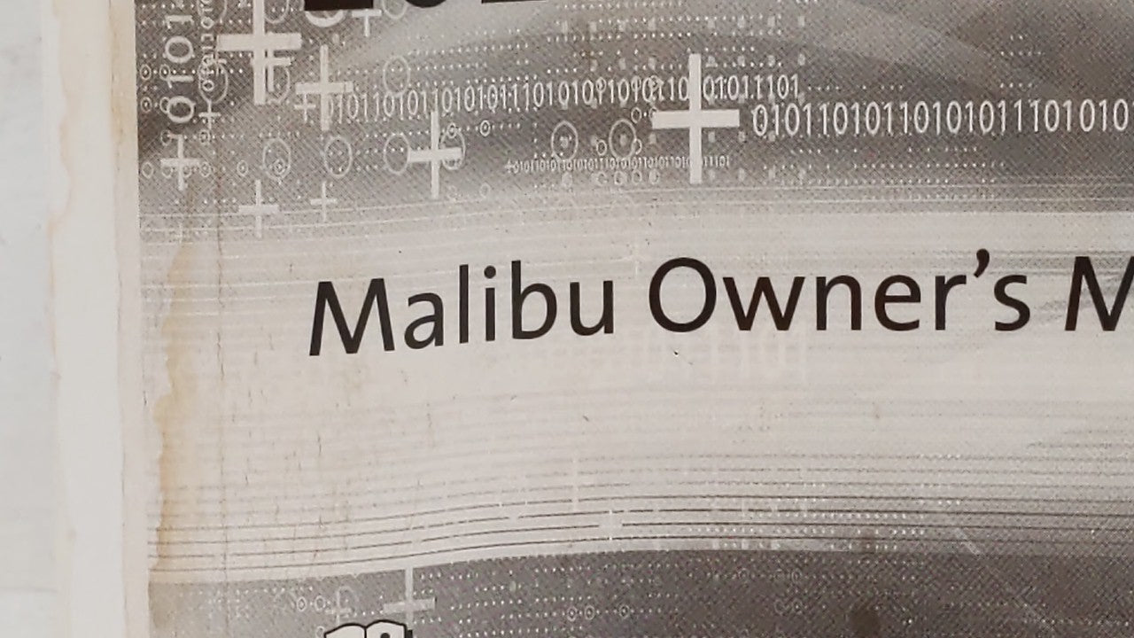 2018 Chevrolet Malibu Owners Manual Book Guide OEM Used Auto Parts - Oemusedautoparts1.com