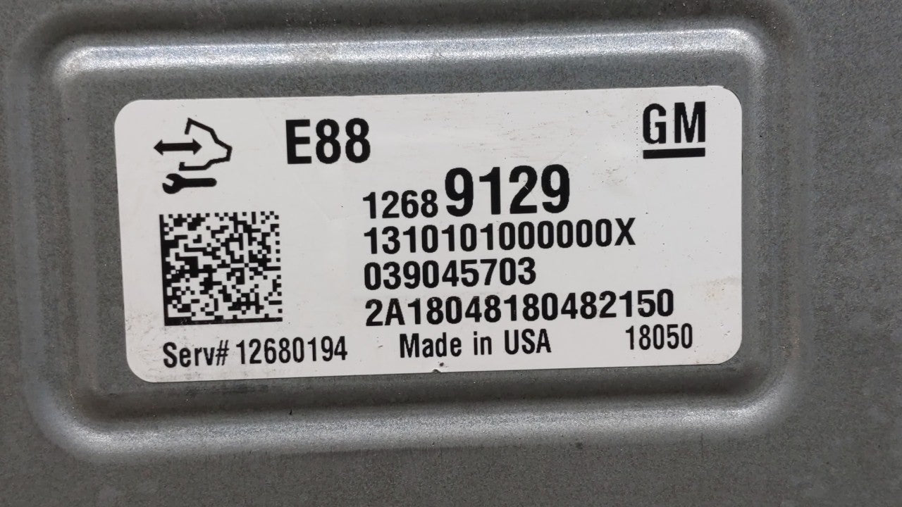 2018-2019 Chevrolet Malibu PCM Engine Control Computer ECU ECM PCU OEM P/N:12680194 12699666, 12697426 Fits Fits 2018 2019 O