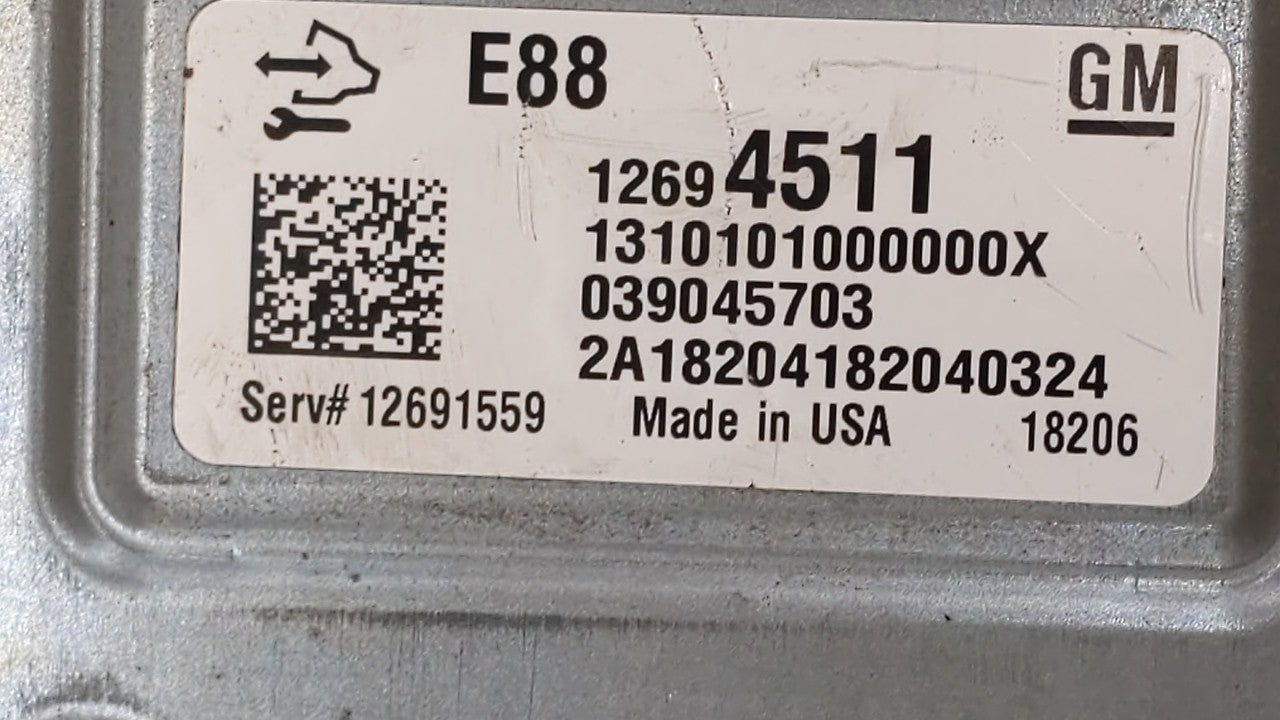2018-2019 Chevrolet Malibu PCM Engine Control Computer ECU ECM PCU OEM P/N:12680194 12699666, 12697426 Fits Fits 2018 2019 O