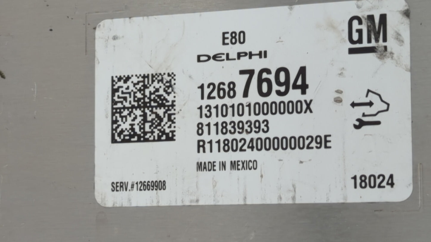 2017-2018 Chevrolet Malibu PCM Engine Control Computer ECU ECM PCU OEM P/N:12687467 12696201, 12692038 Fits Fits 2017 2018 2