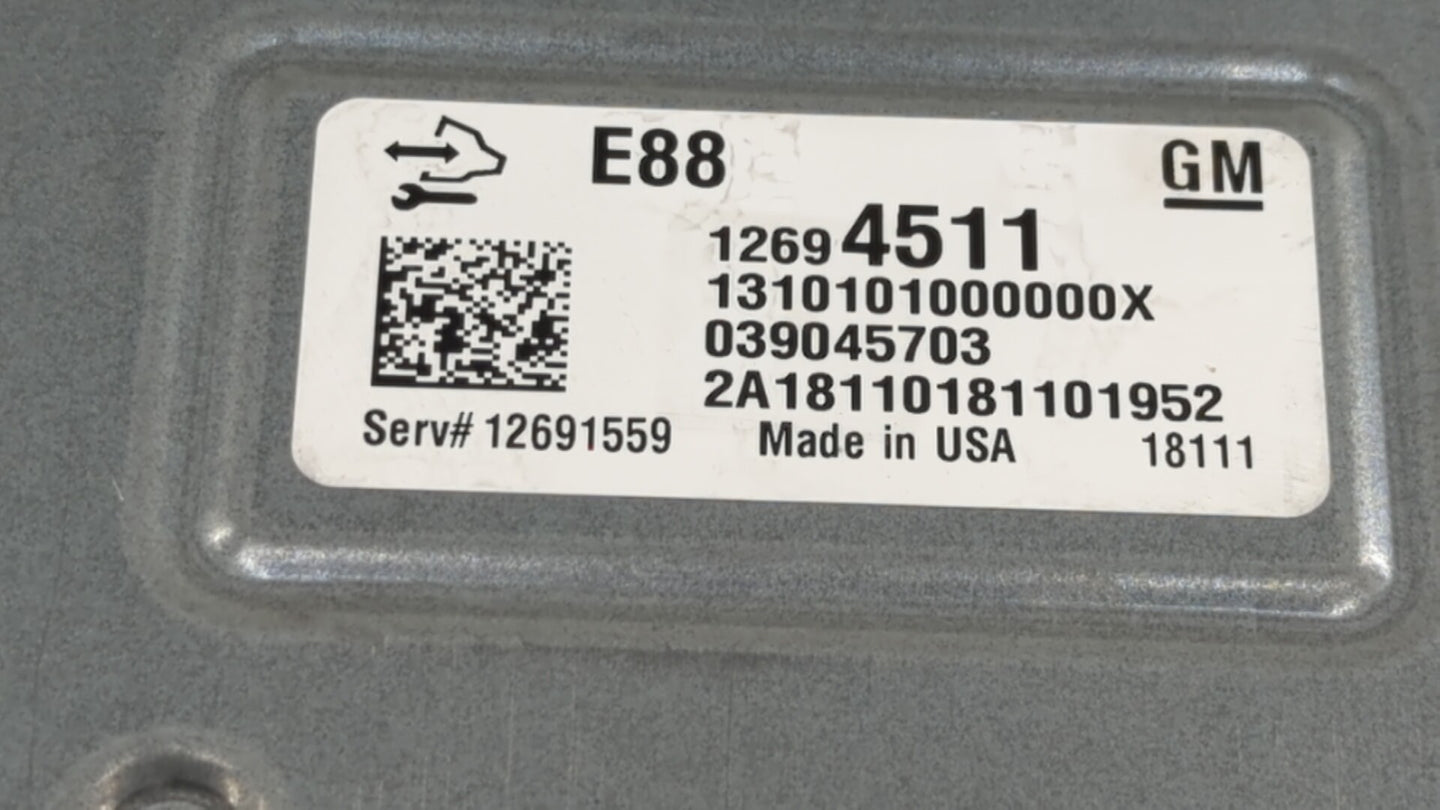 2018-2019 Chevrolet Malibu PCM Engine Control Computer ECU ECM PCU OEM P/N:12694511 12680194, 12699666 Fits Fits 2018 2019 O