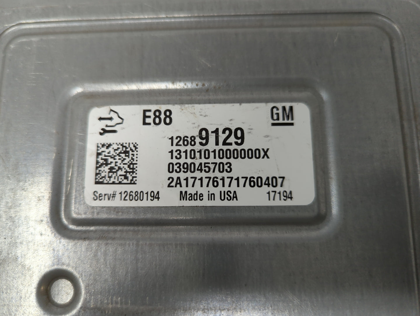 2018-2019 Chevrolet Malibu PCM Engine Control Computer ECU ECM PCU OEM P/N:12689129 12694511, 12680194 Fits Fits 2018 2019 O