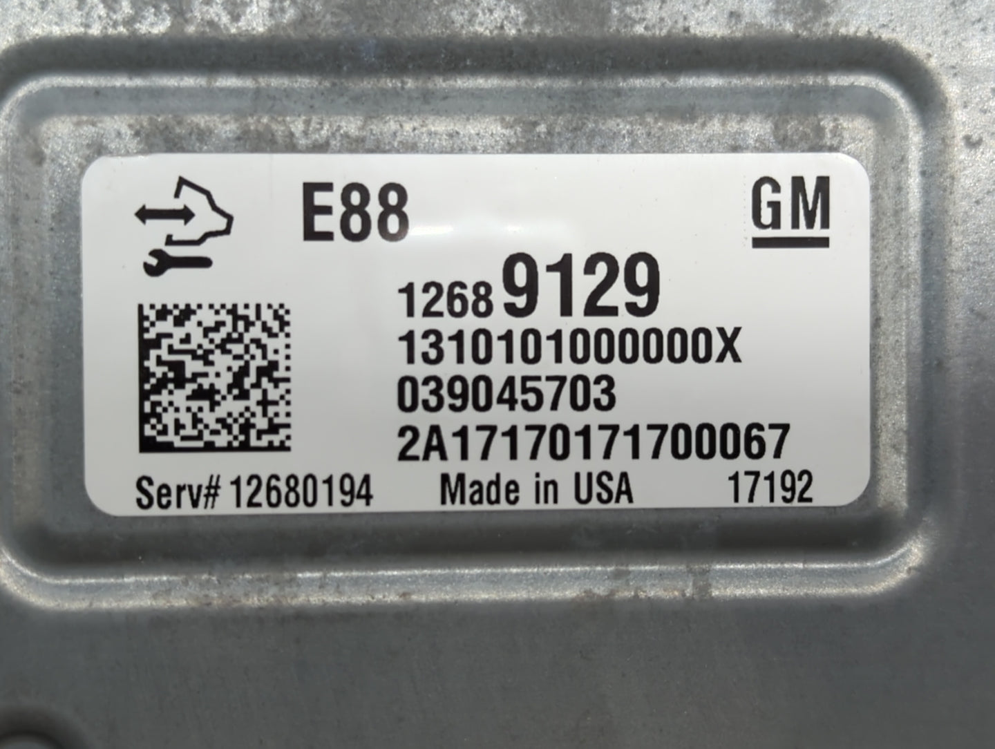 2018-2019 Chevrolet Malibu PCM Engine Control Computer ECU ECM PCU OEM P/N:12699666 12689129, 12694511 Fits Fits 2018 2019 O
