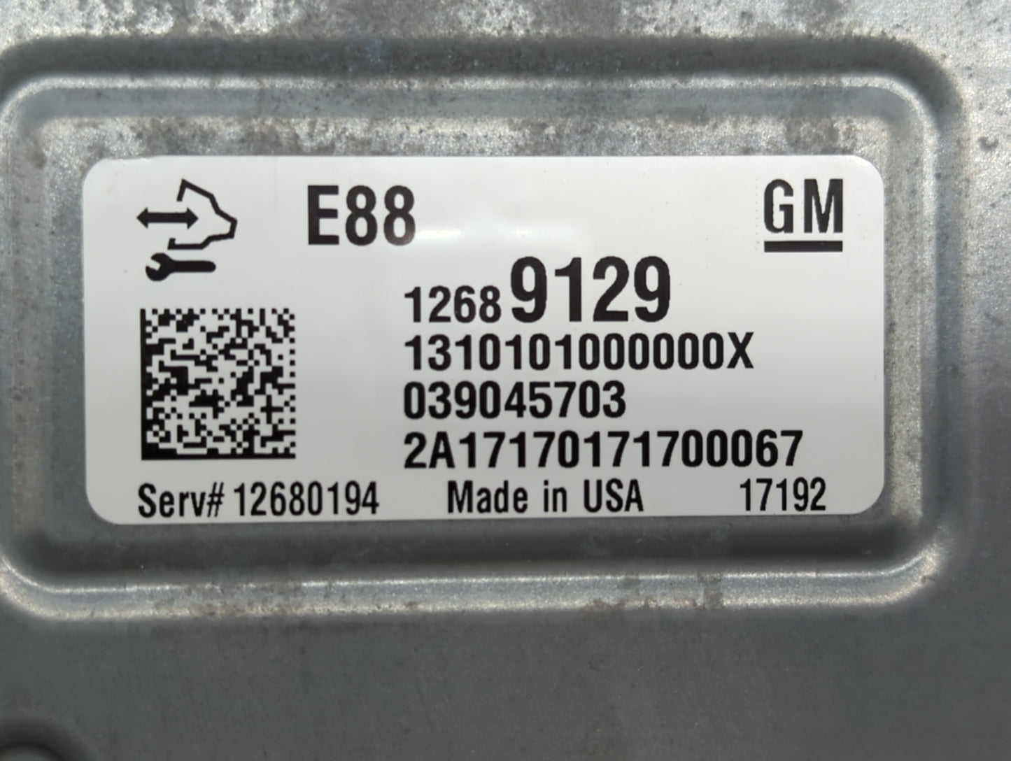 2018-2019 Chevrolet Malibu PCM Engine Control Computer ECU ECM PCU OEM P/N:12699666 12689129, 12694511 Fits Fits 2018 2019 O