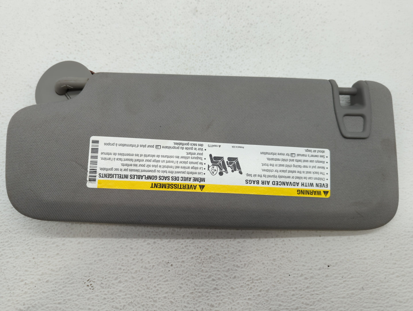 2016-2019 Chevrolet Malibu Sun Visor Shade Replacement Passenger Right Mirror Fits Fits 2016 2017 2018 2019 OEM Used Auto Pa