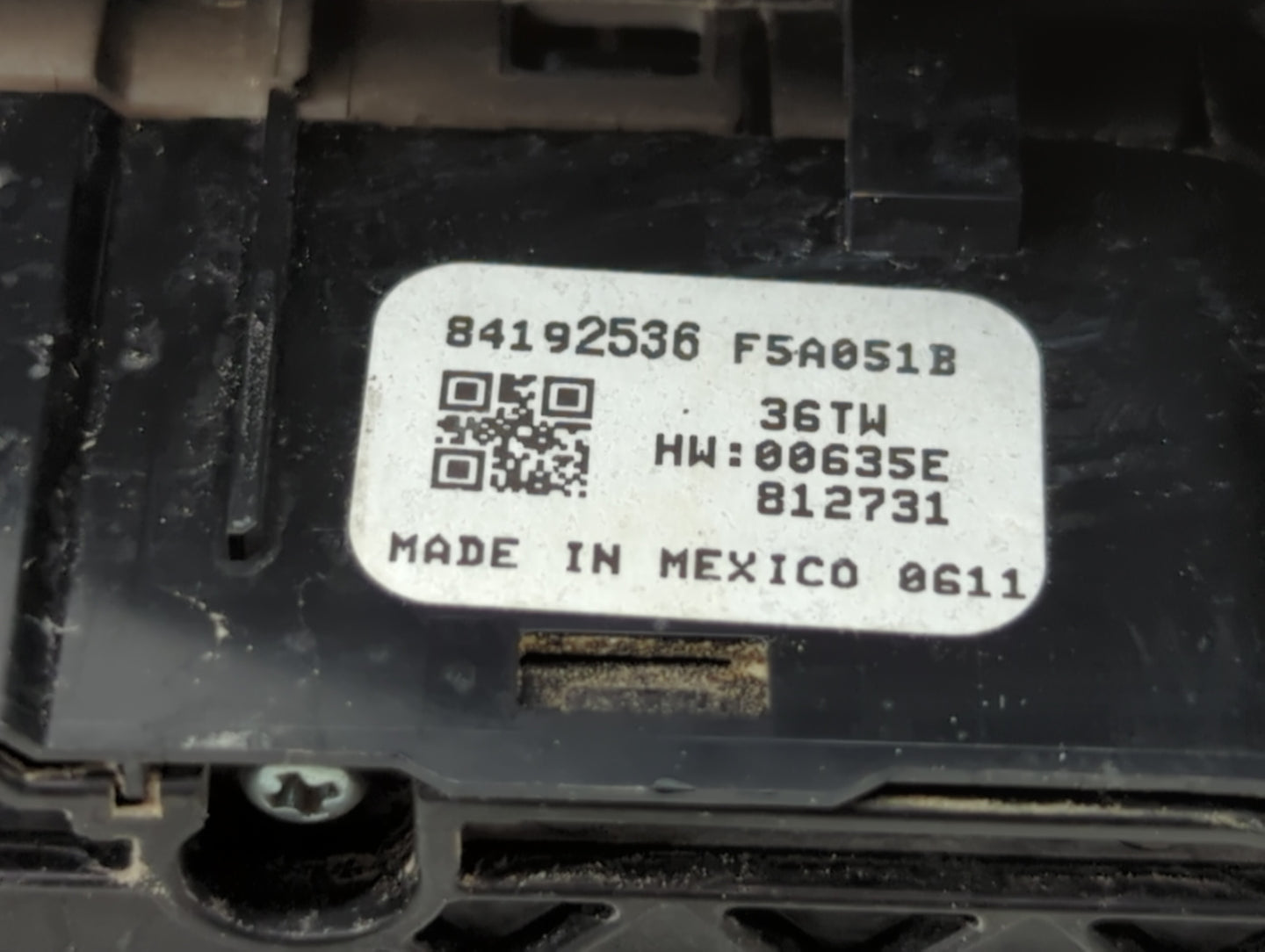 2018 Chevrolet Malibu Headlight Head Light Switch Lamp Control 84192536 - Oemusedautoparts1.com