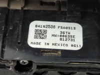 2018 Chevrolet Malibu Headlight Head Light Switch Lamp Control 84192536 - Oemusedautoparts1.com