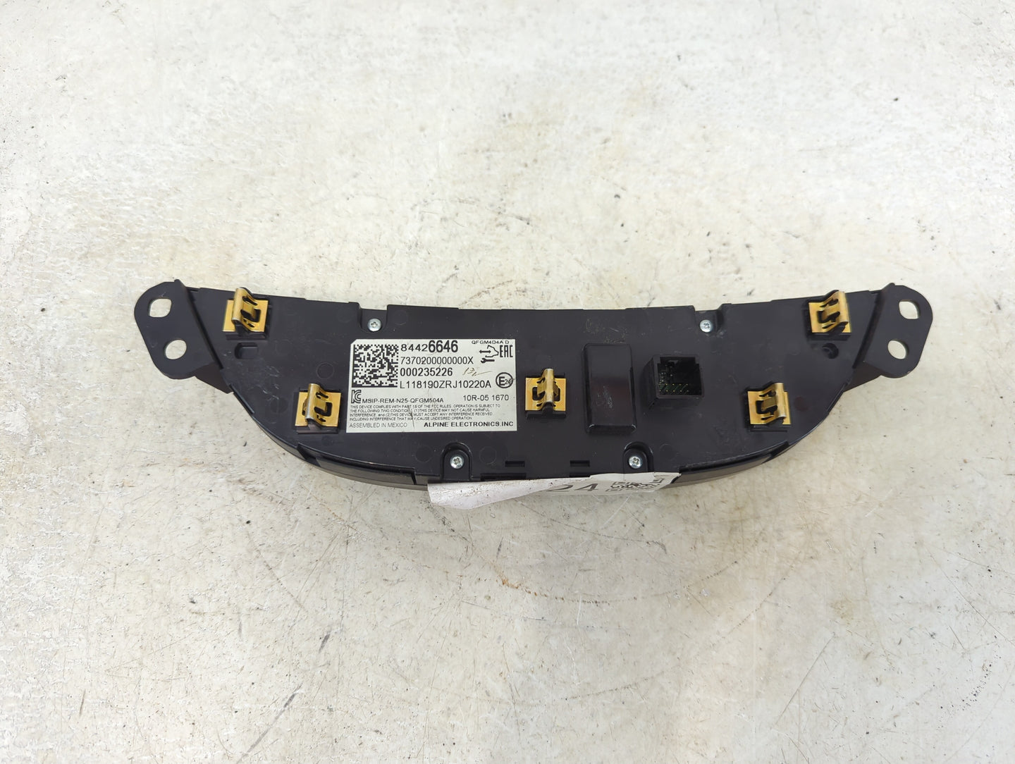 2018 Chevrolet Malibu Climate Control Module Temperature AC/Heater Replacement P/N:84426646 Fits OEM Used Auto Parts - Oemus