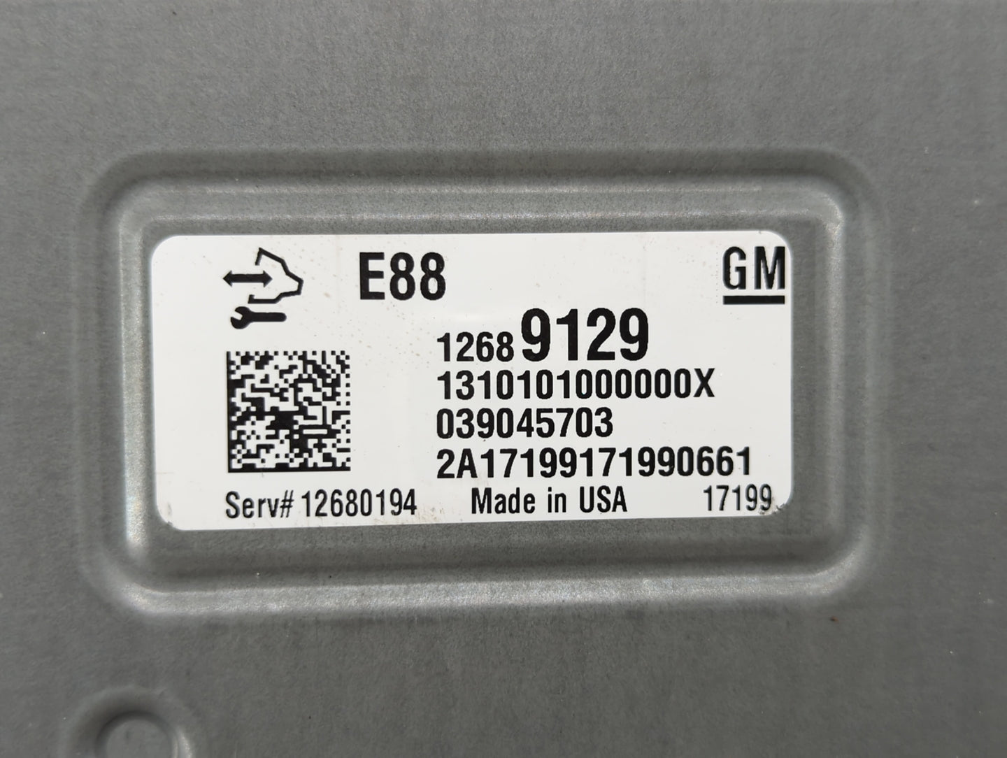 2018-2019 Chevrolet Malibu PCM Engine Control Computer ECU ECM PCU OEM P/N:12699666 12689129, 12694511 Fits Fits 2018 2019 O
