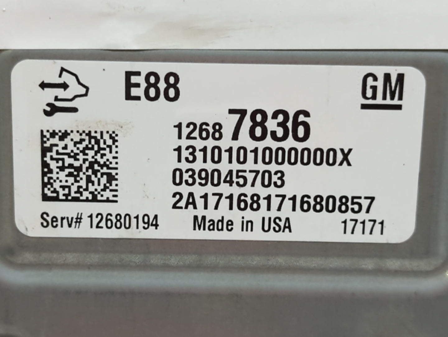 2018-2019 Chevrolet Malibu PCM Engine Control Computer ECU ECM PCU OEM P/N:12680194 12687836, 12691559 Fits Fits 2018 2019 O