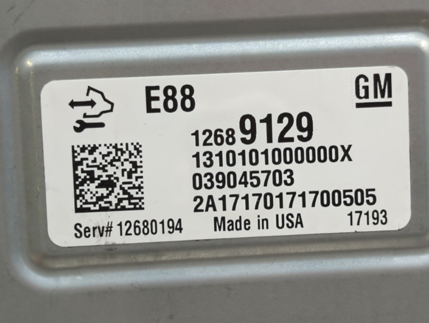 2018-2019 Chevrolet Malibu PCM Engine Control Computer ECU ECM PCU OEM P/N:12680194 12687836, 12691559 Fits Fits 2018 2019 O