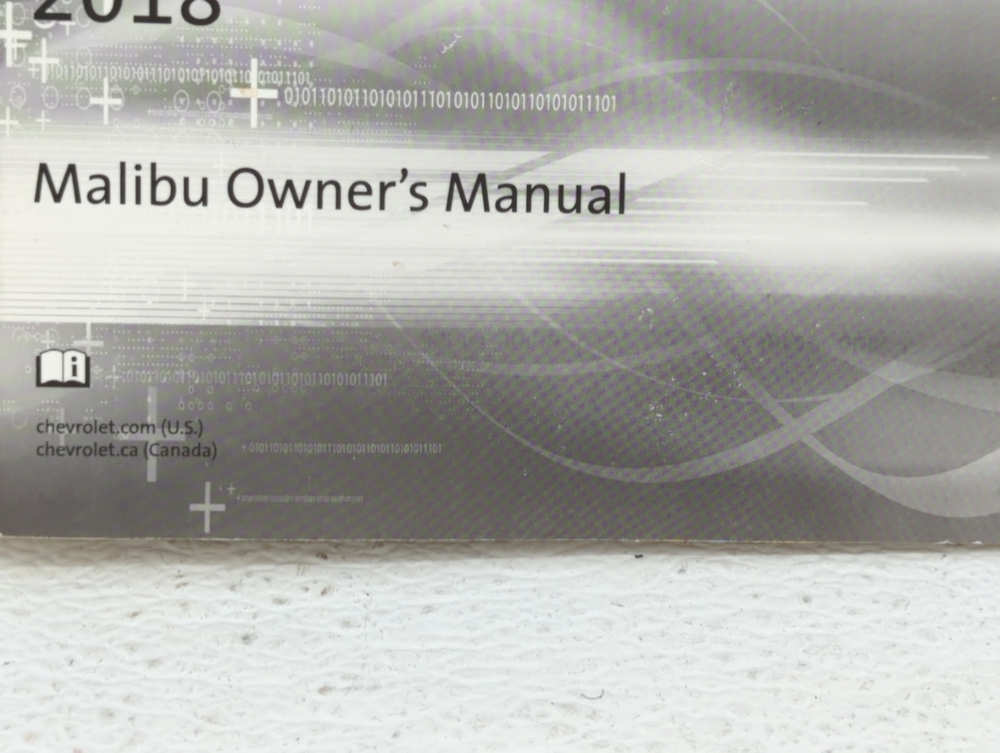 2018 Chevrolet Malibu Owners Manual Book Guide OEM Used Auto Parts - Oemusedautoparts1.com