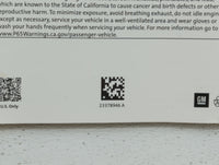 2018 Chevrolet Malibu Owners Manual Book Guide OEM Used Auto Parts - Oemusedautoparts1.com