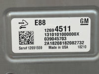 2018-2019 Chevrolet Malibu PCM Engine Control Computer ECU ECM PCU OEM P/N:12680194 12687836, 12691559 Fits Fits 2018 2019 O
