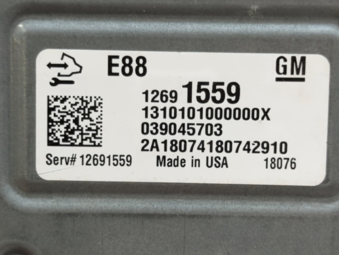 2018-2019 Chevrolet Malibu PCM Engine Control Computer ECU ECM PCU OEM P/N:12680194 12687836, 12691559 Fits Fits 2018 2019 O