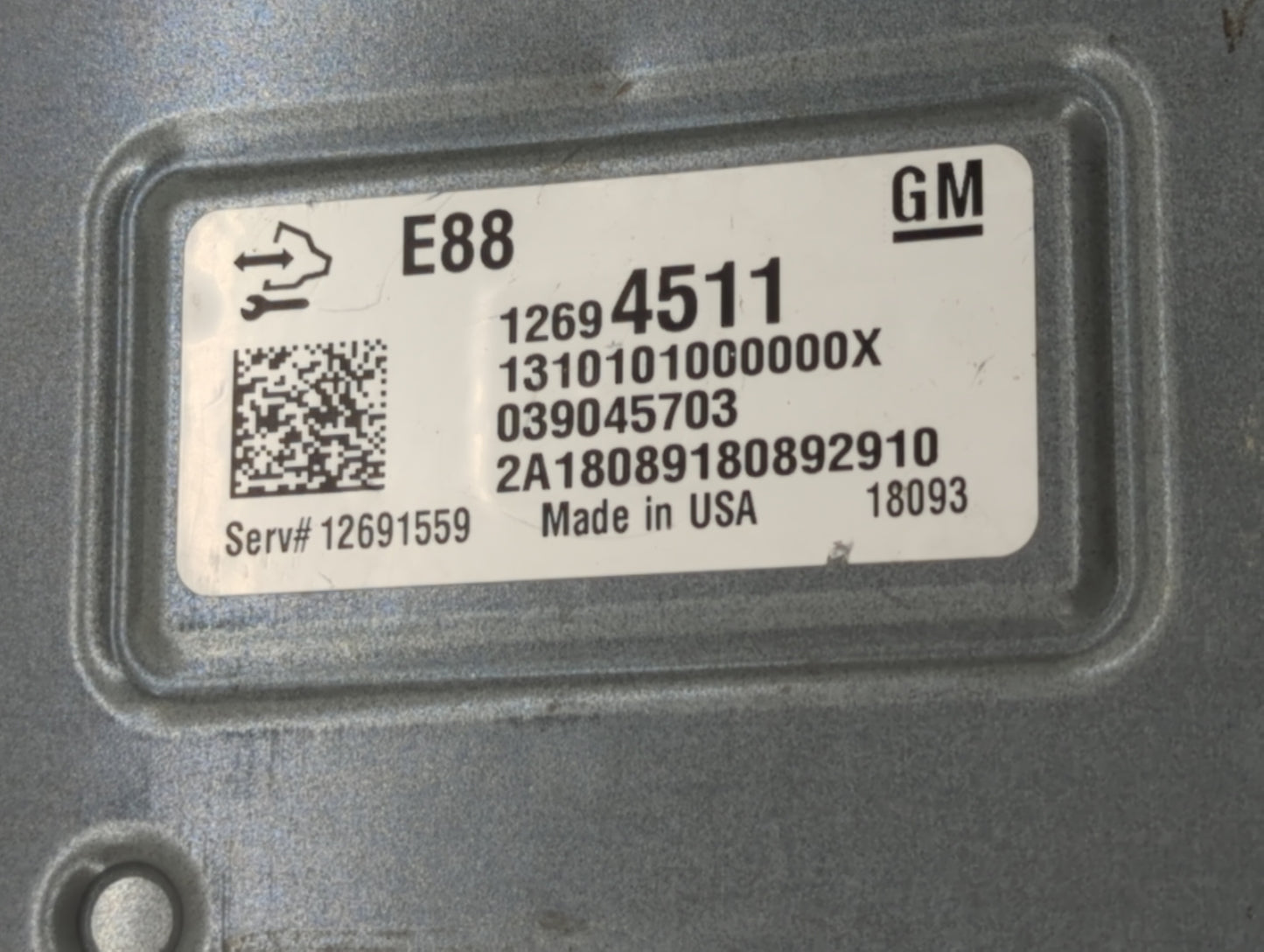 2017-2021 Chevrolet Malibu PCM Engine Control Computer ECU ECM PCU OEM P/N:12694511 12669908 Fits OEM Used Auto Parts - Oemu