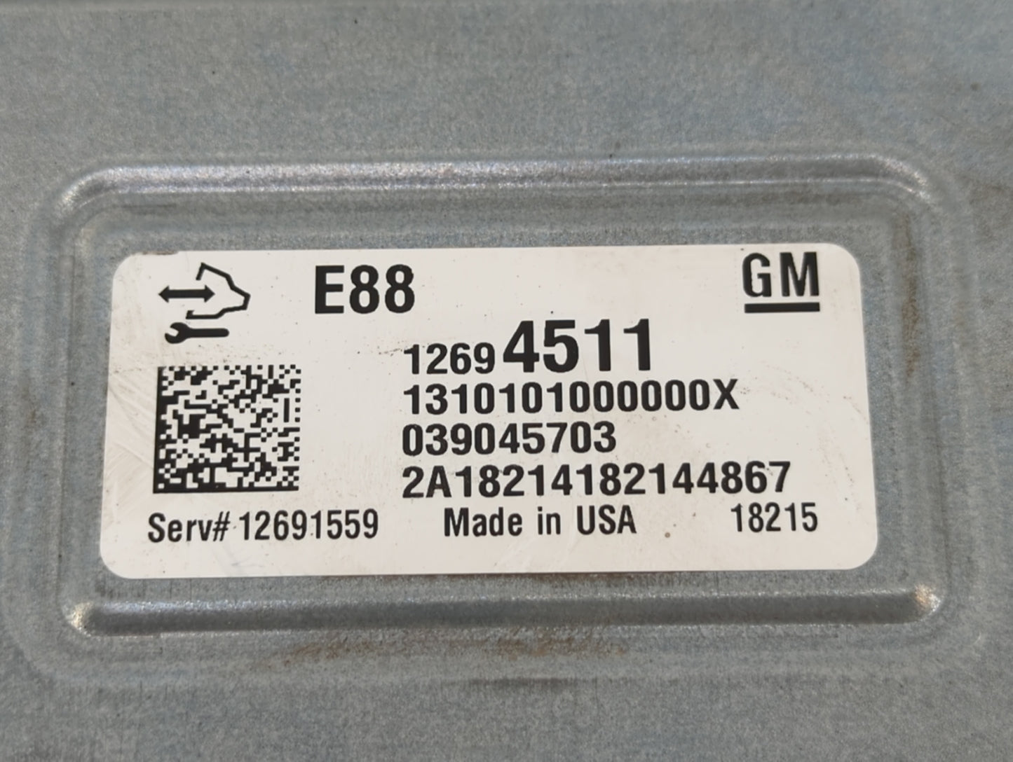 2018-2019 Chevrolet Malibu PCM Engine Control Computer ECU ECM PCU OEM P/N:12689129 12699666, 12697426 Fits Fits 2018 2019 O