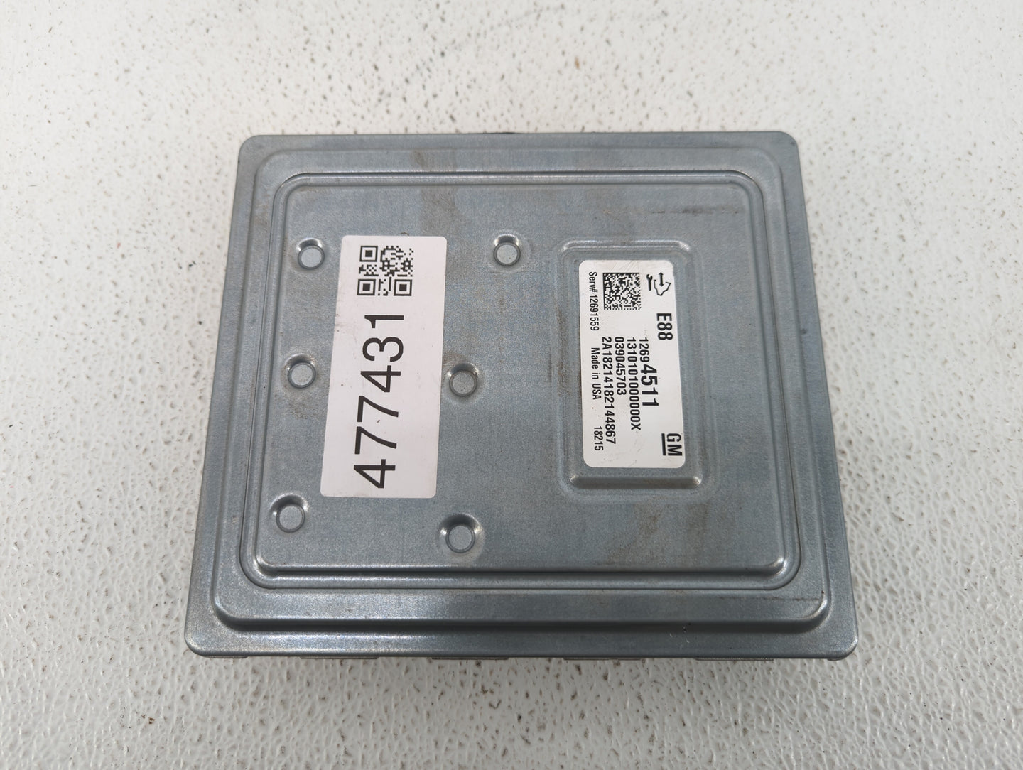 2018-2019 Chevrolet Malibu PCM Engine Control Computer ECU ECM PCU OEM P/N:12689129 12699666, 12697426 Fits Fits 2018 2019 O