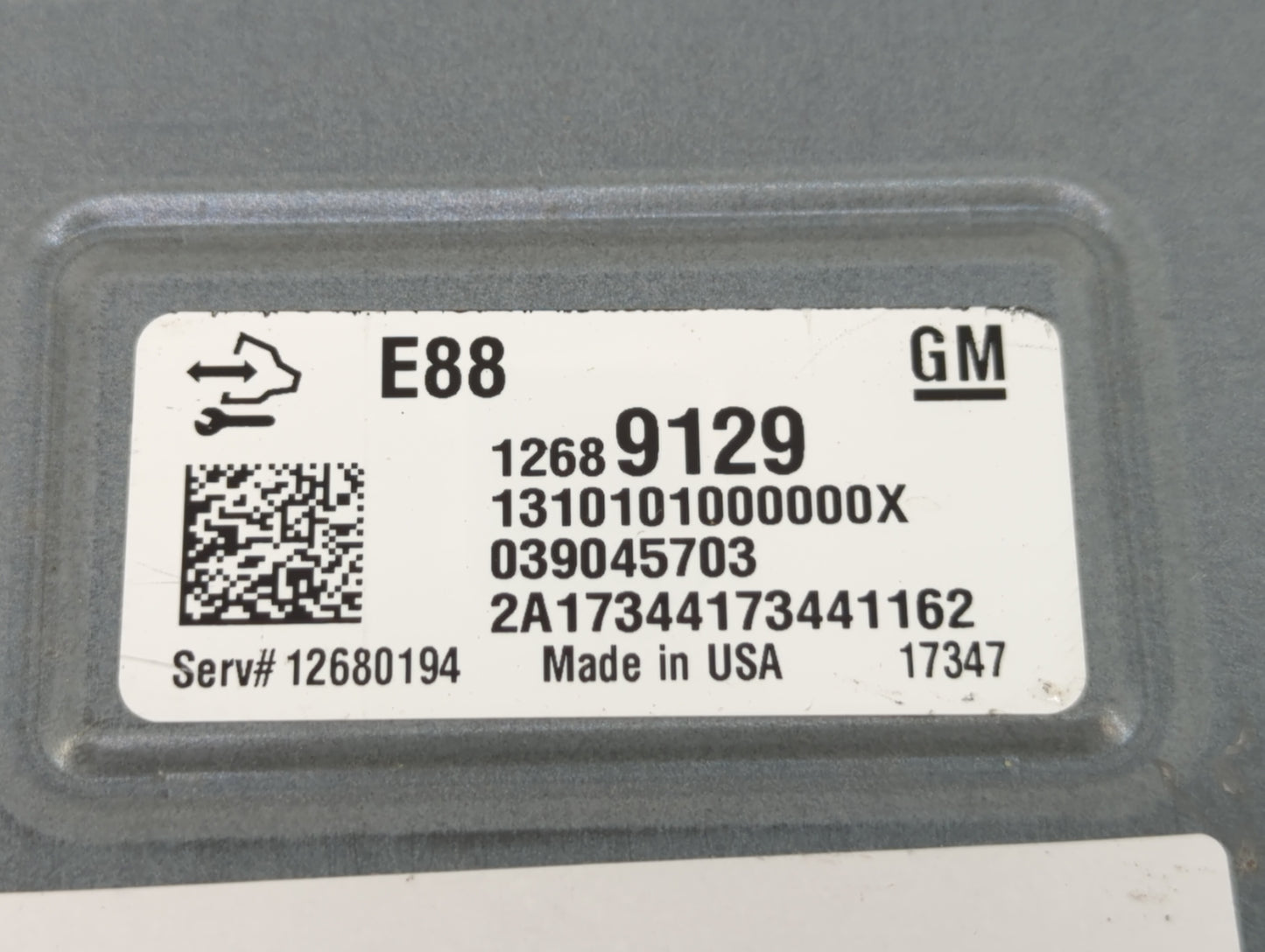 2018-2019 Chevrolet Malibu PCM Engine Control Computer ECU ECM PCU OEM P/N:12699666 12689129, 12697426 Fits Fits 2018 2019 O