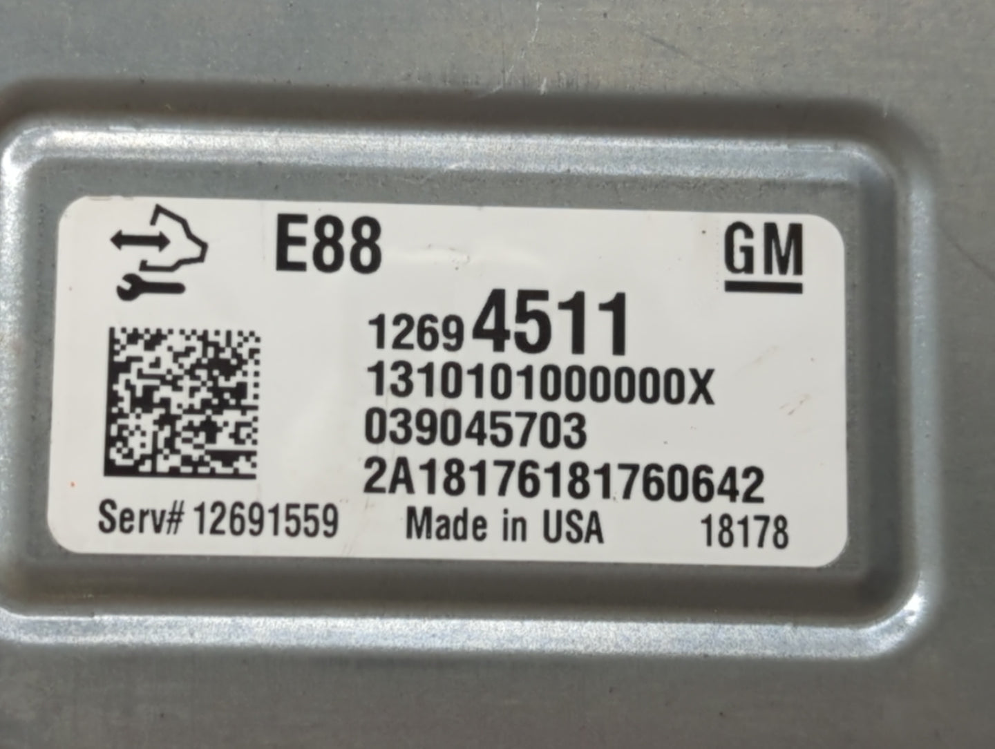 2018-2019 Chevrolet Malibu PCM Engine Control Computer ECU ECM PCU OEM P/N:12691559 12694511 Fits Fits 2018 2019 OEM Used Au