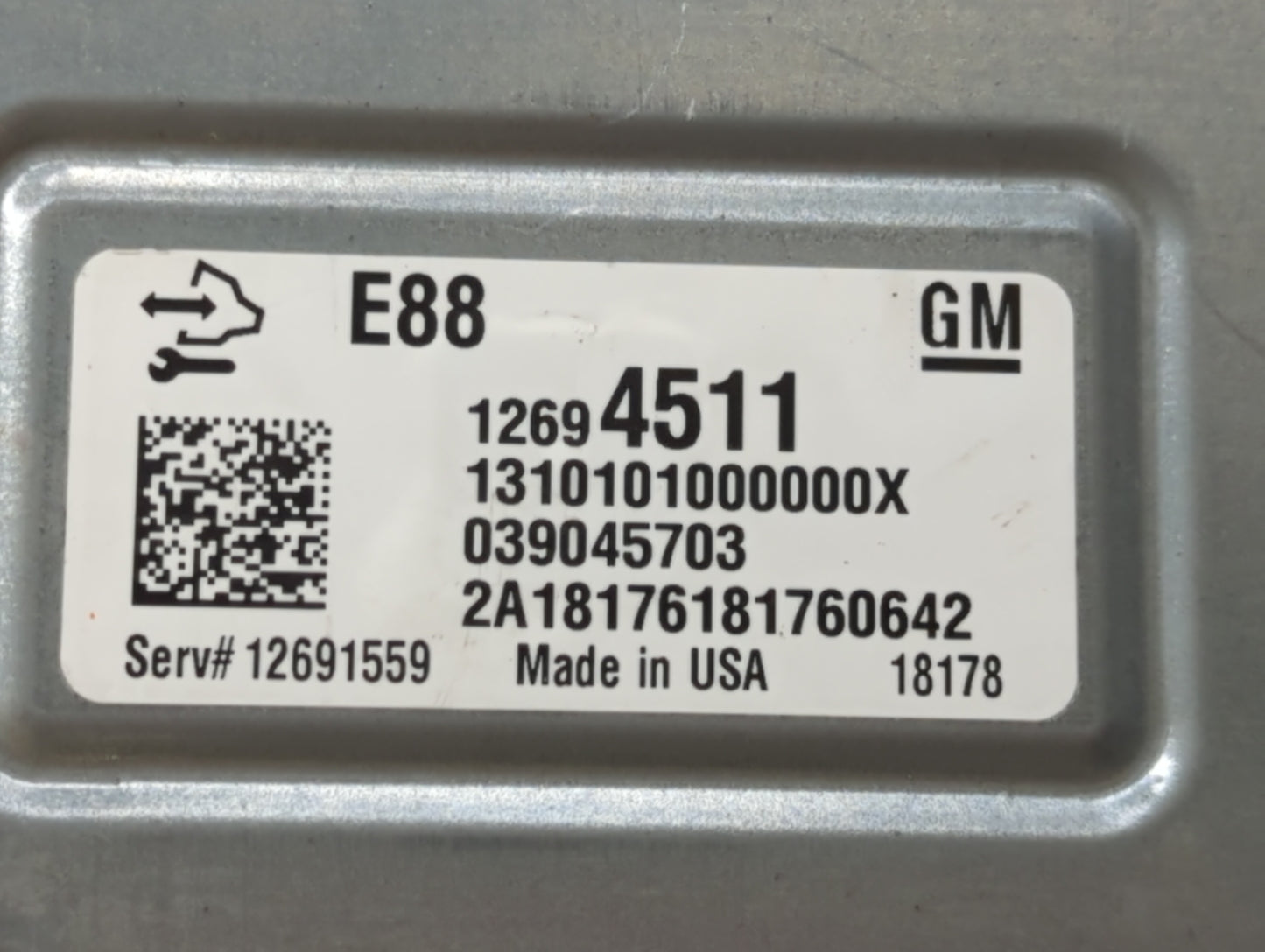 2018-2019 Chevrolet Malibu PCM Engine Control Computer ECU ECM PCU OEM P/N:12691559 12694511 Fits Fits 2018 2019 OEM Used Au