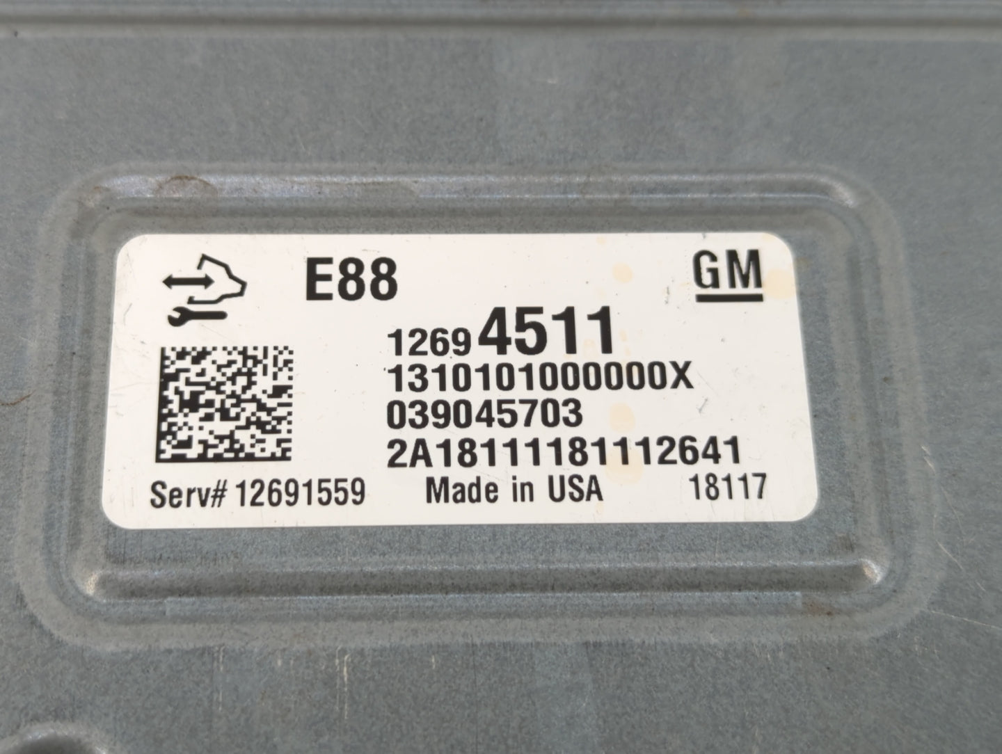 2018-2019 Chevrolet Malibu PCM Engine Control Computer ECU ECM PCU OEM P/N:12691559 12694511 Fits Fits 2018 2019 OEM Used Au