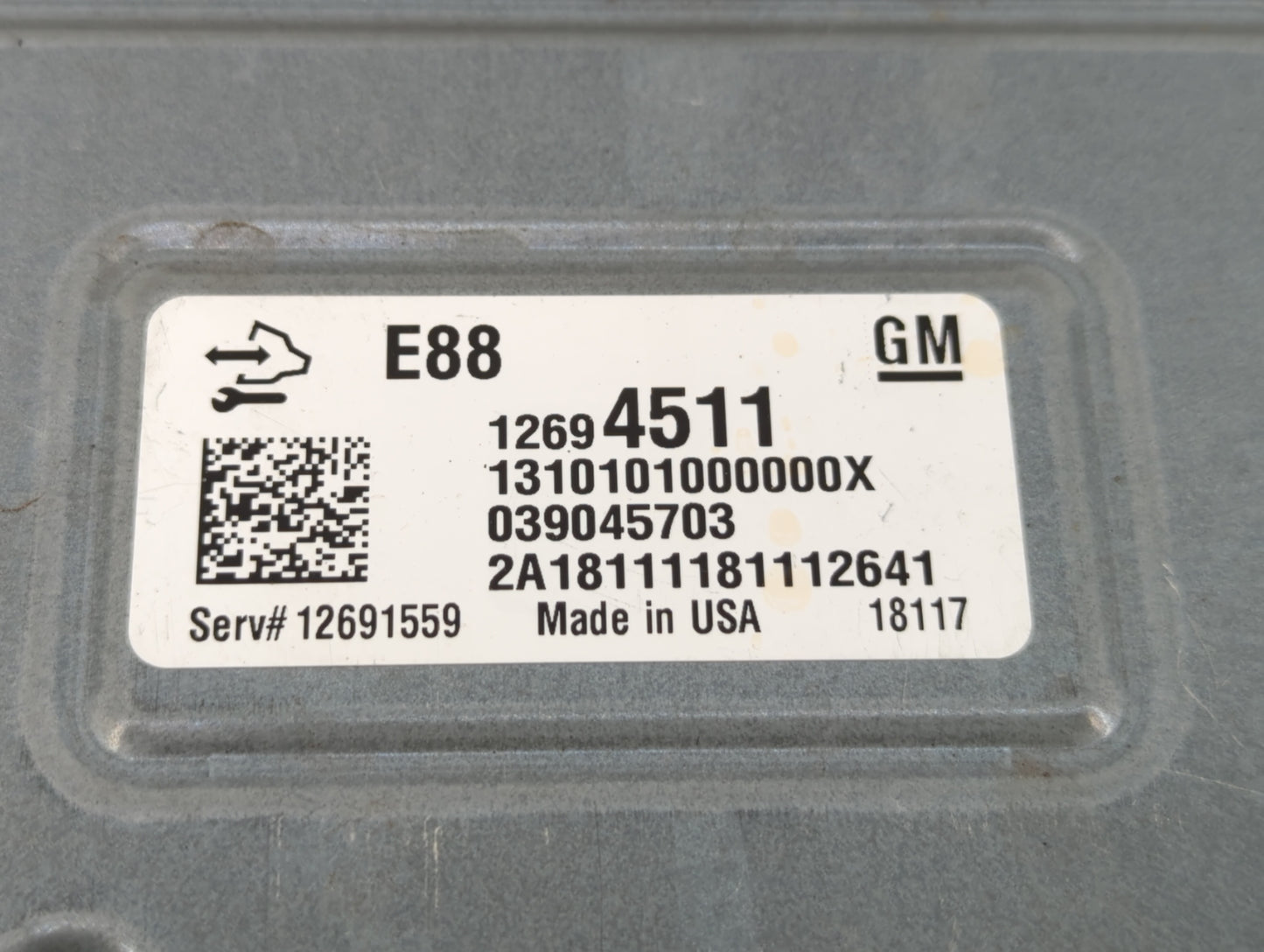 2018-2019 Chevrolet Malibu PCM Engine Control Computer ECU ECM PCU OEM P/N:12691559 12694511 Fits Fits 2018 2019 OEM Used Au