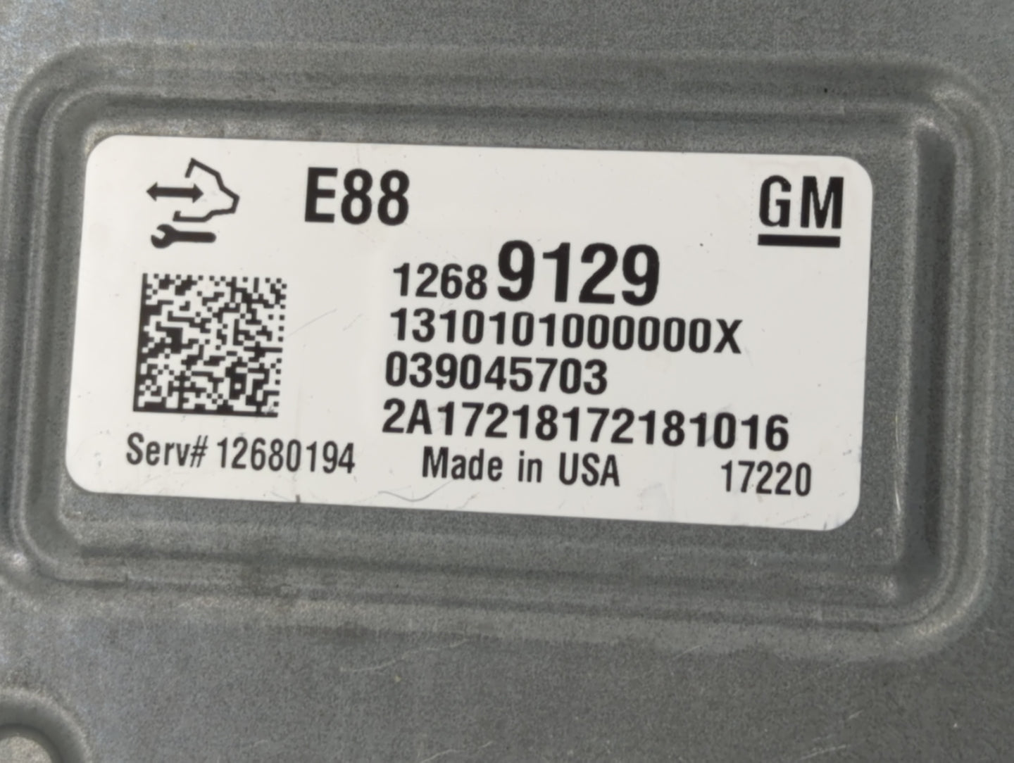2018-2019 Chevrolet Malibu PCM Engine Control Computer ECU ECM PCU OEM P/N:12689129, 12691559, 12699666 Fits Fits 2018 2019 