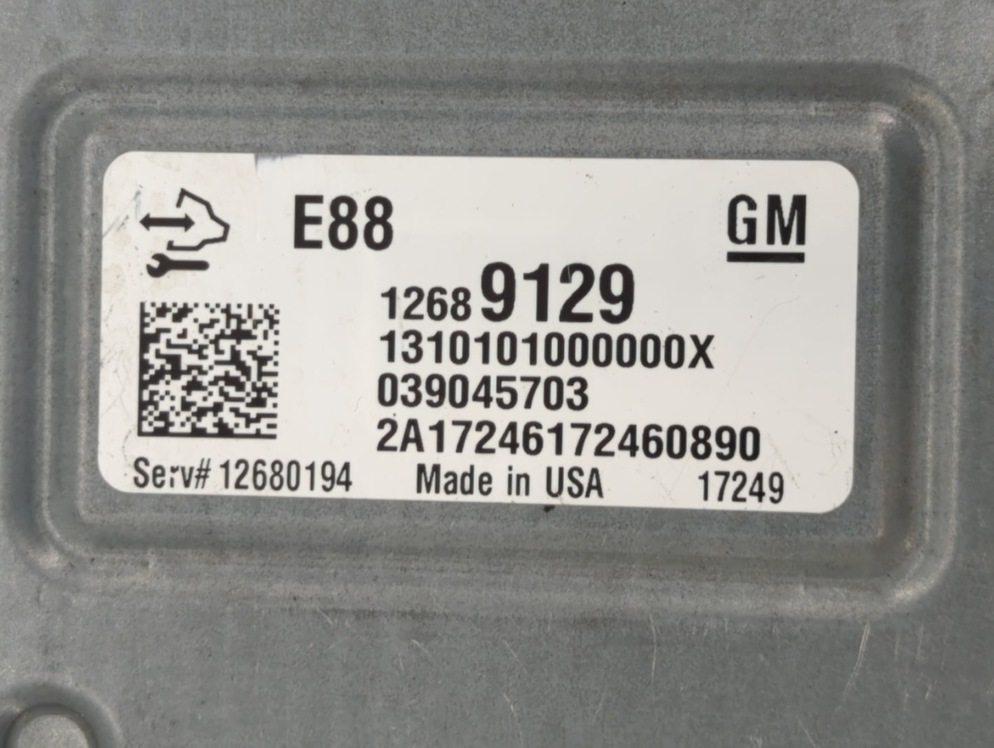 2018-2019 Chevrolet Malibu PCM Engine Control Computer ECU ECM PCU OEM P/N:12689129, 12691559, 12699666 Fits Fits 2018 2019 