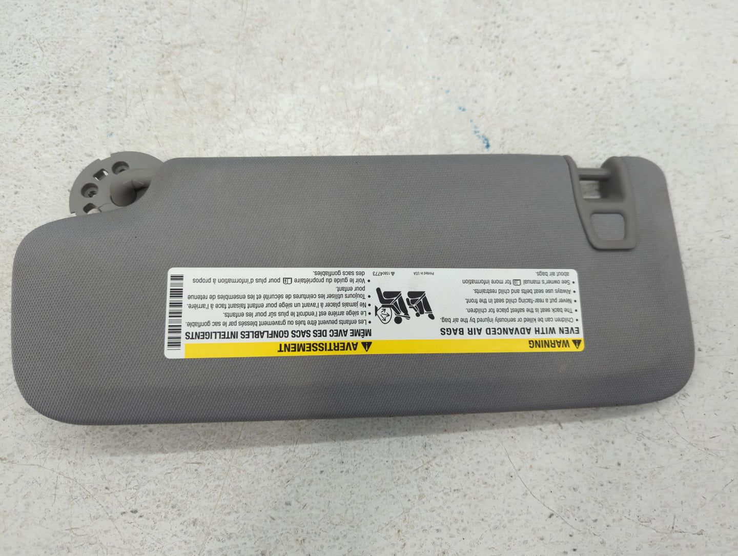 2016-2021 Chevrolet Malibu Sun Visor Shade Replacement Passenger Right Mirror Fits Fits 2016 2017 2018 2019 2020 2021 OEM Us