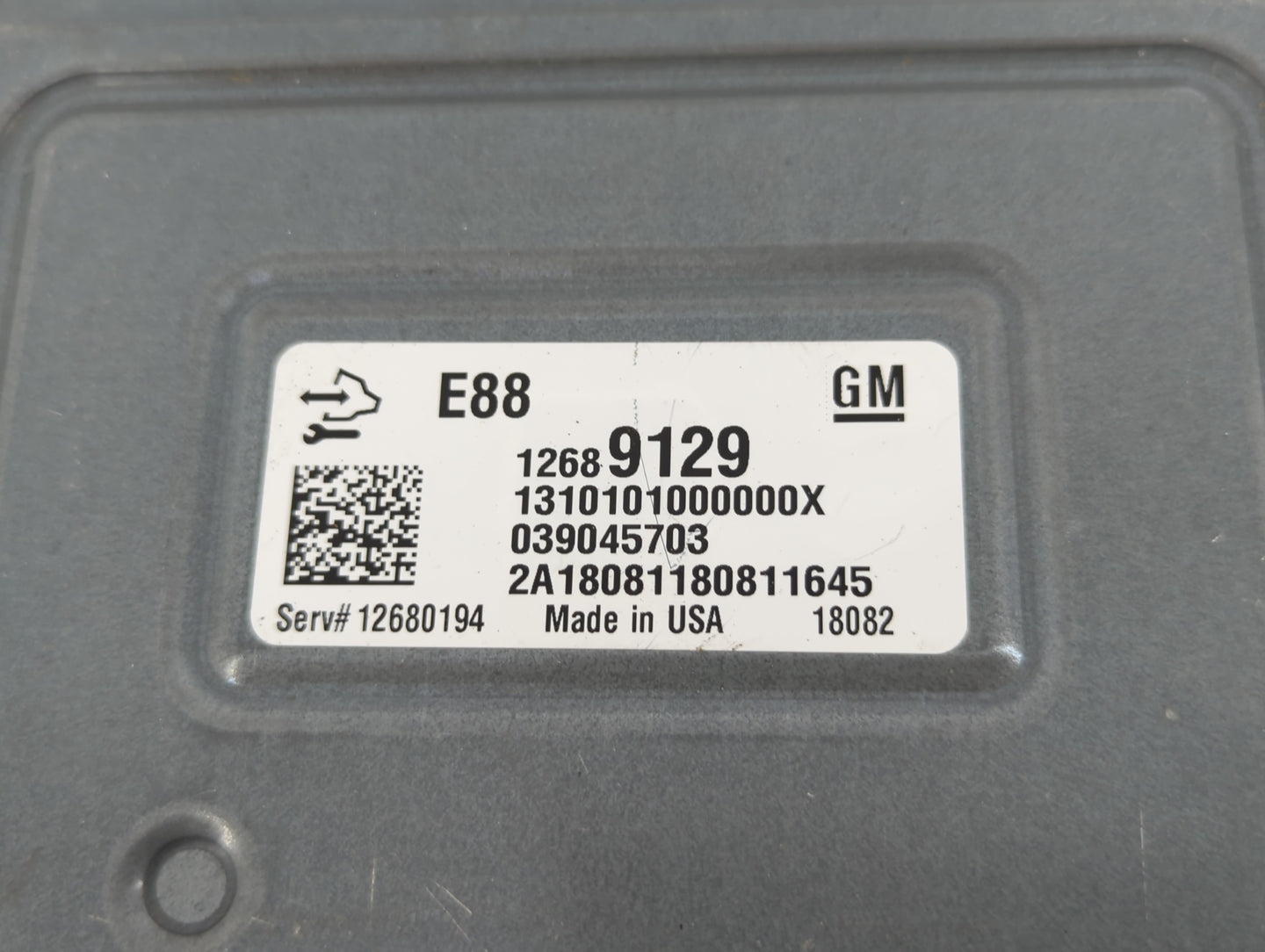 2018-2019 Chevrolet Malibu PCM Engine Control Computer ECU ECM PCU OEM P/N:12689129 Fits Fits 2018 2019 OEM Used Auto Parts 