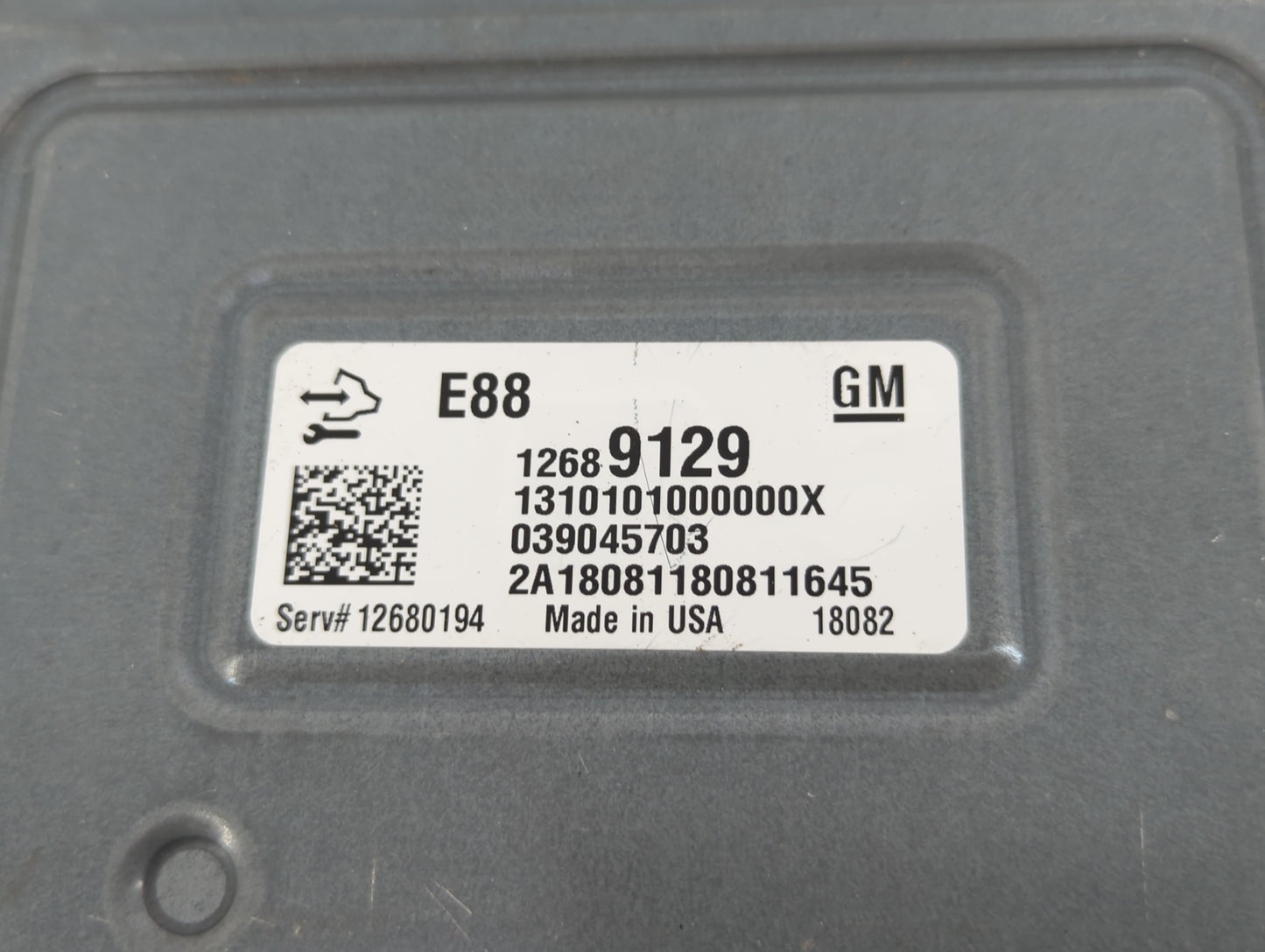 2018-2019 Chevrolet Malibu PCM Engine Control Computer ECU ECM PCU OEM P/N:12689129 Fits Fits 2018 2019 OEM Used Auto Parts 