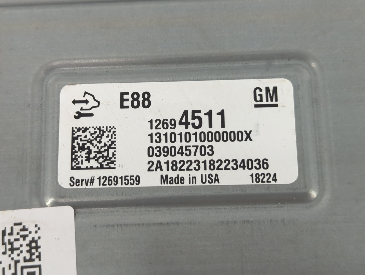 2018-2019 Chevrolet Malibu PCM Engine Control Computer ECU ECM PCU OEM P/N:12694511 Fits Fits 2018 2019 OEM Used Auto Parts 