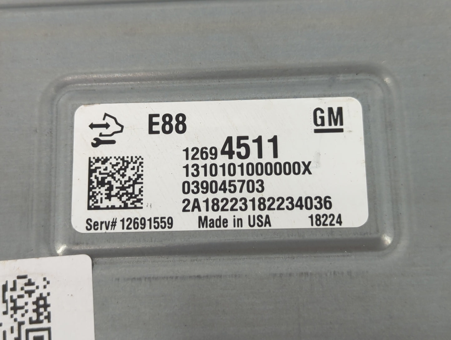 2018-2019 Chevrolet Malibu PCM Engine Control Computer ECU ECM PCU OEM P/N:12694511 Fits Fits 2018 2019 OEM Used Auto Parts 