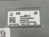 2018-2019 Chevrolet Malibu PCM Engine Control Computer ECU ECM PCU OEM P/N:12694511 Fits Fits 2018 2019 OEM Used Auto Parts 