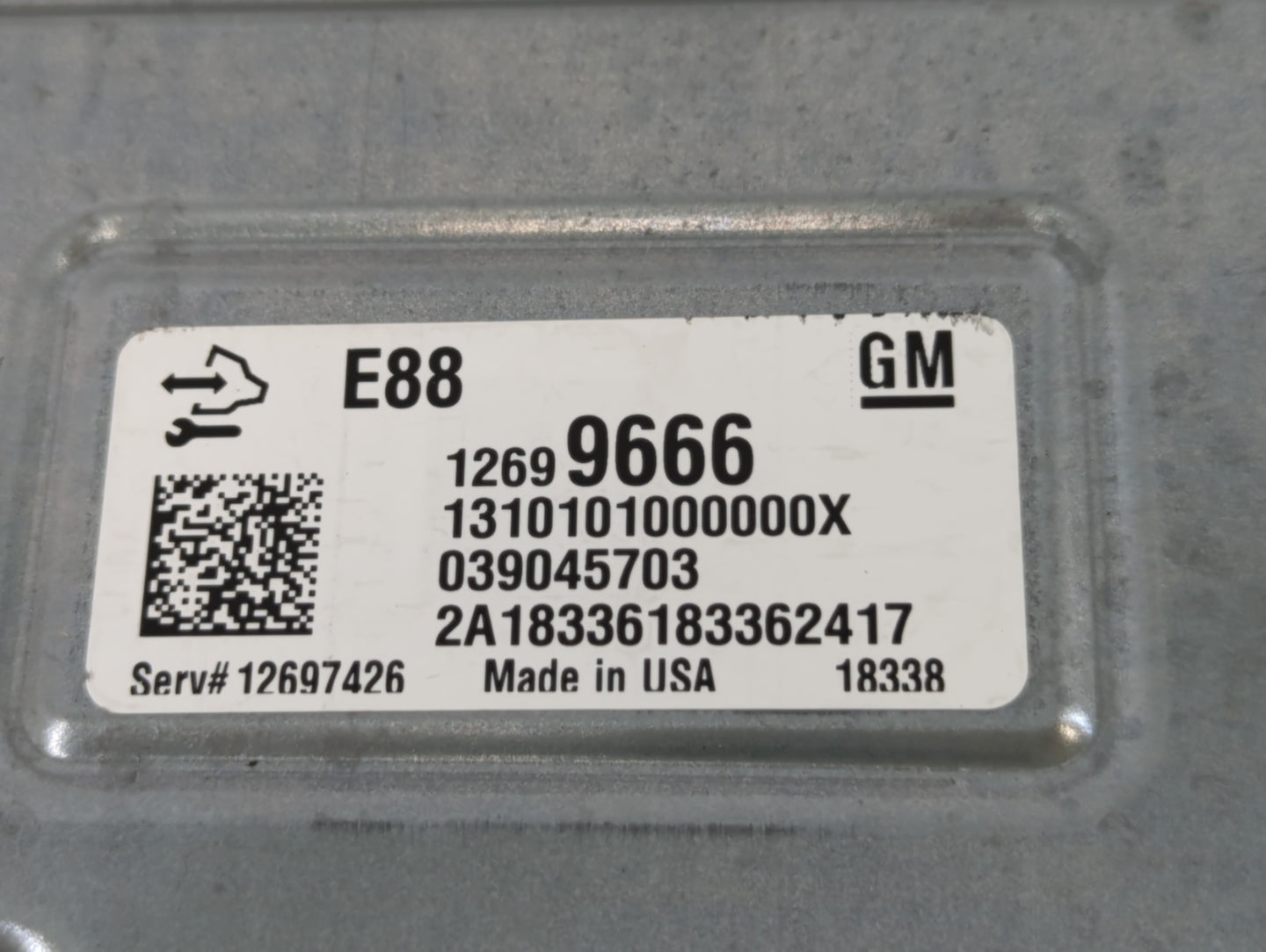 2018-2019 Chevrolet Malibu PCM Engine Control Computer ECU ECM PCU OEM P/N:12699666 Fits Fits 2018 2019 OEM Used Auto Parts 