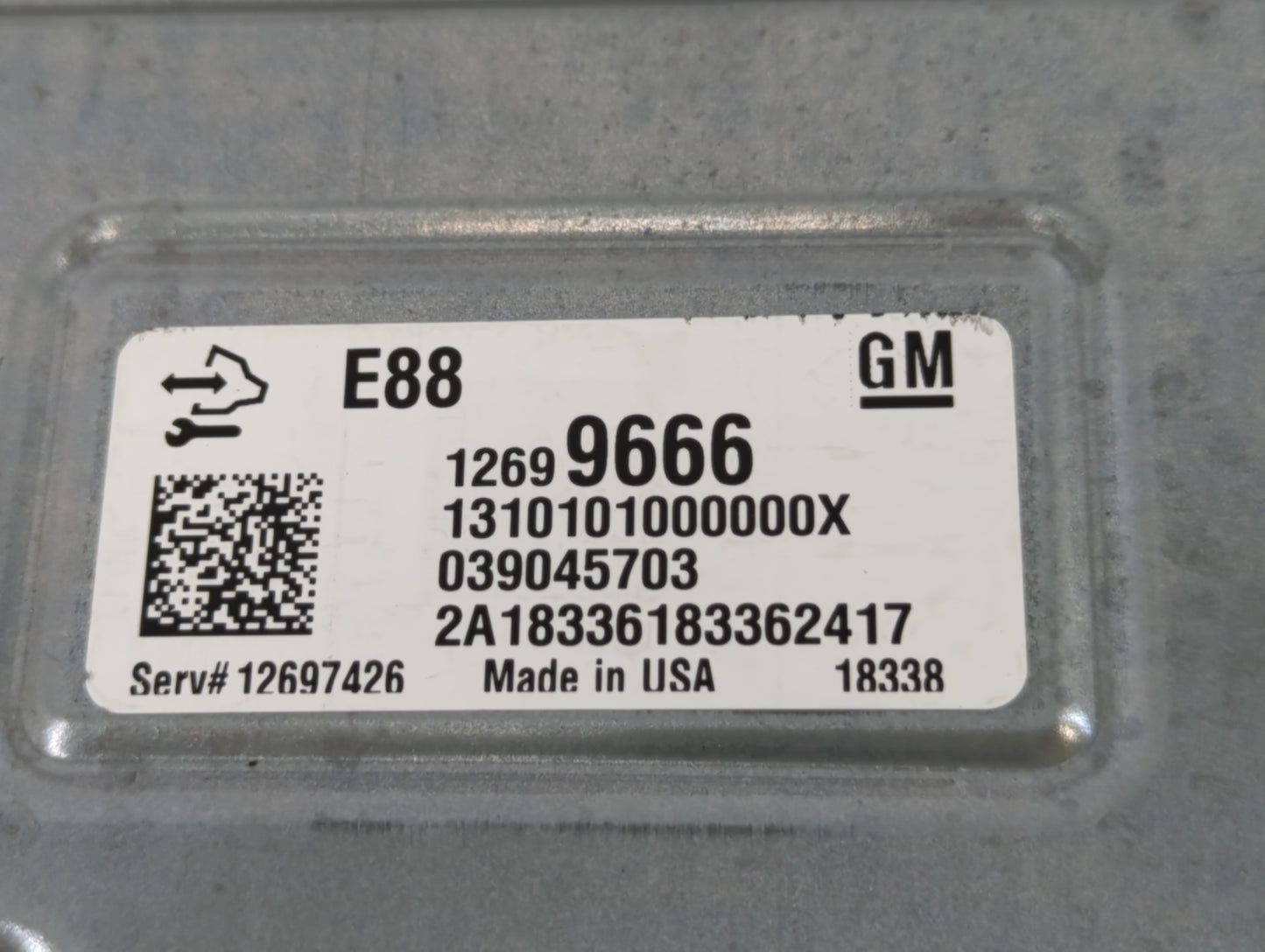 2018-2019 Chevrolet Malibu PCM Engine Control Computer ECU ECM PCU OEM P/N:12699666 Fits Fits 2018 2019 OEM Used Auto Parts 