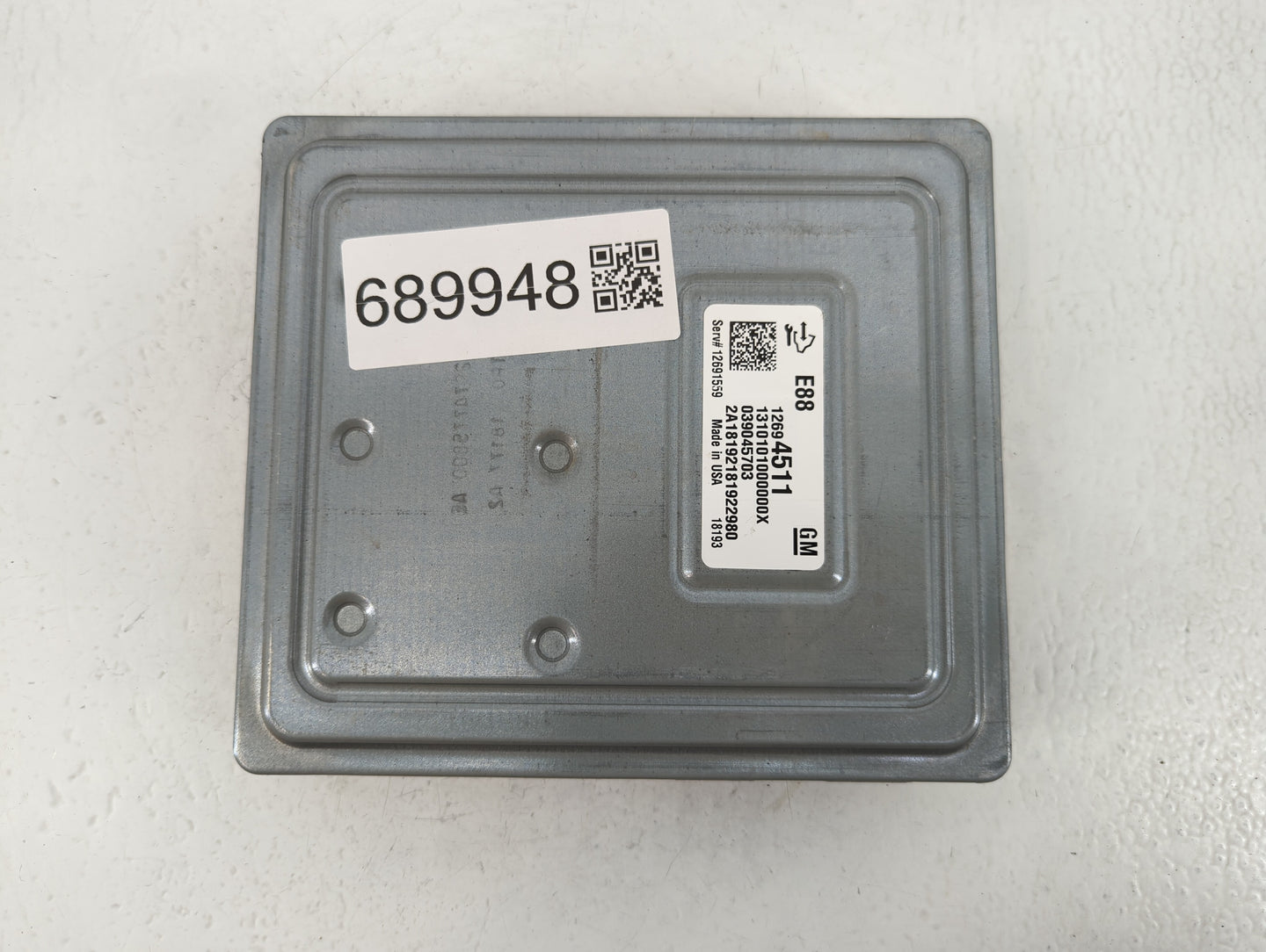 2018-2019 Chevrolet Malibu PCM Engine Control Computer ECU ECM PCU OEM P/N:12694511 Fits Fits 2018 2019 OEM Used Auto Parts 
