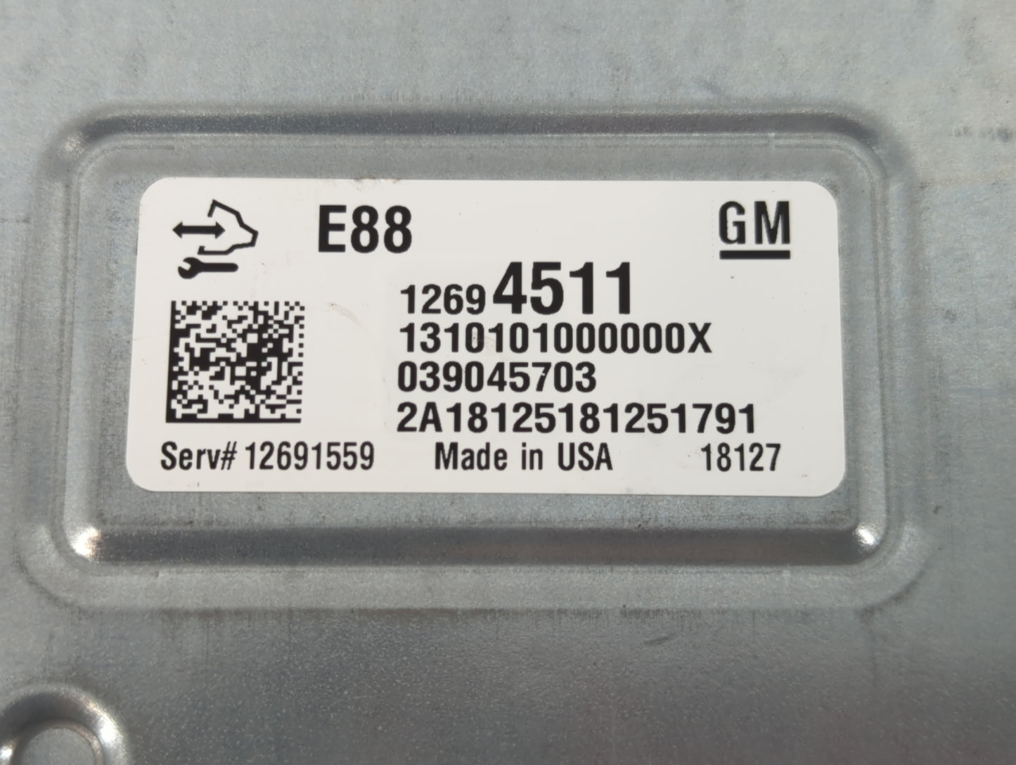 2018-2019 Chevrolet Malibu PCM Engine Control Computer ECU ECM PCU OEM P/N:12694511 Fits Fits 2018 2019 OEM Used Auto Parts 