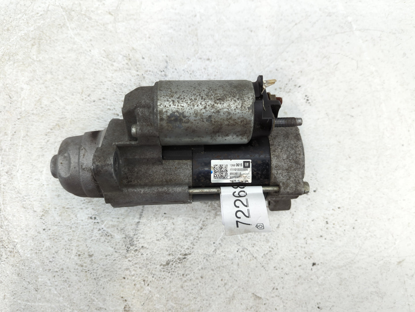 2017-2021 Chevrolet Malibu Car Starter Motor Solenoid OEM P/N:1268 0615 Fits Fits 2017 2018 2019 2020 2021 2022 OEM Used Aut