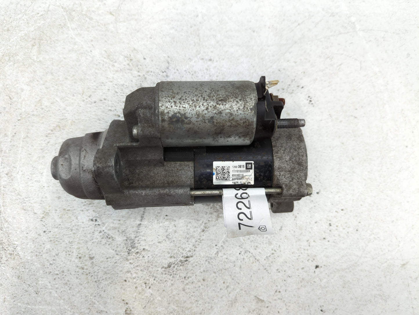 2017-2021 Chevrolet Malibu Car Starter Motor Solenoid OEM P/N:1268 0615 Fits Fits 2017 2018 2019 2020 2021 2022 OEM Used Aut