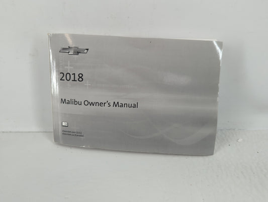 2018 Chevrolet Malibu Owners Manual Book Guide P/N:23378946 B OEM Used Auto Parts - Oemusedautoparts1.com