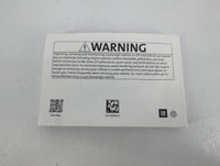 2018 Chevrolet Malibu Owners Manual Book Guide P/N:23378946 B OEM Used Auto Parts - Oemusedautoparts1.com