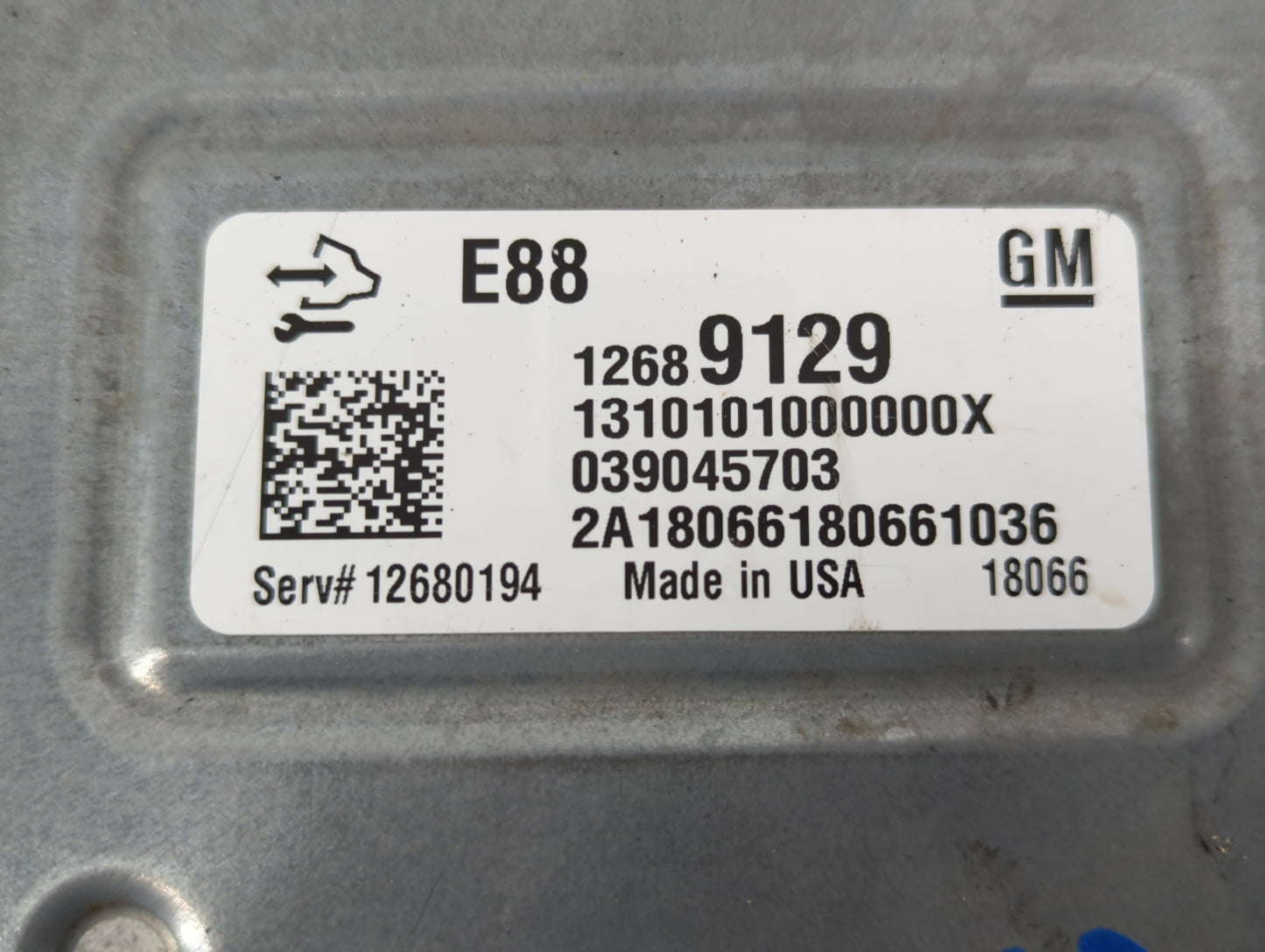 2018-2019 Chevrolet Malibu PCM Engine Control Computer ECU ECM PCU OEM P/N:12689129 Fits Fits 2018 2019 OEM Used Auto Parts 