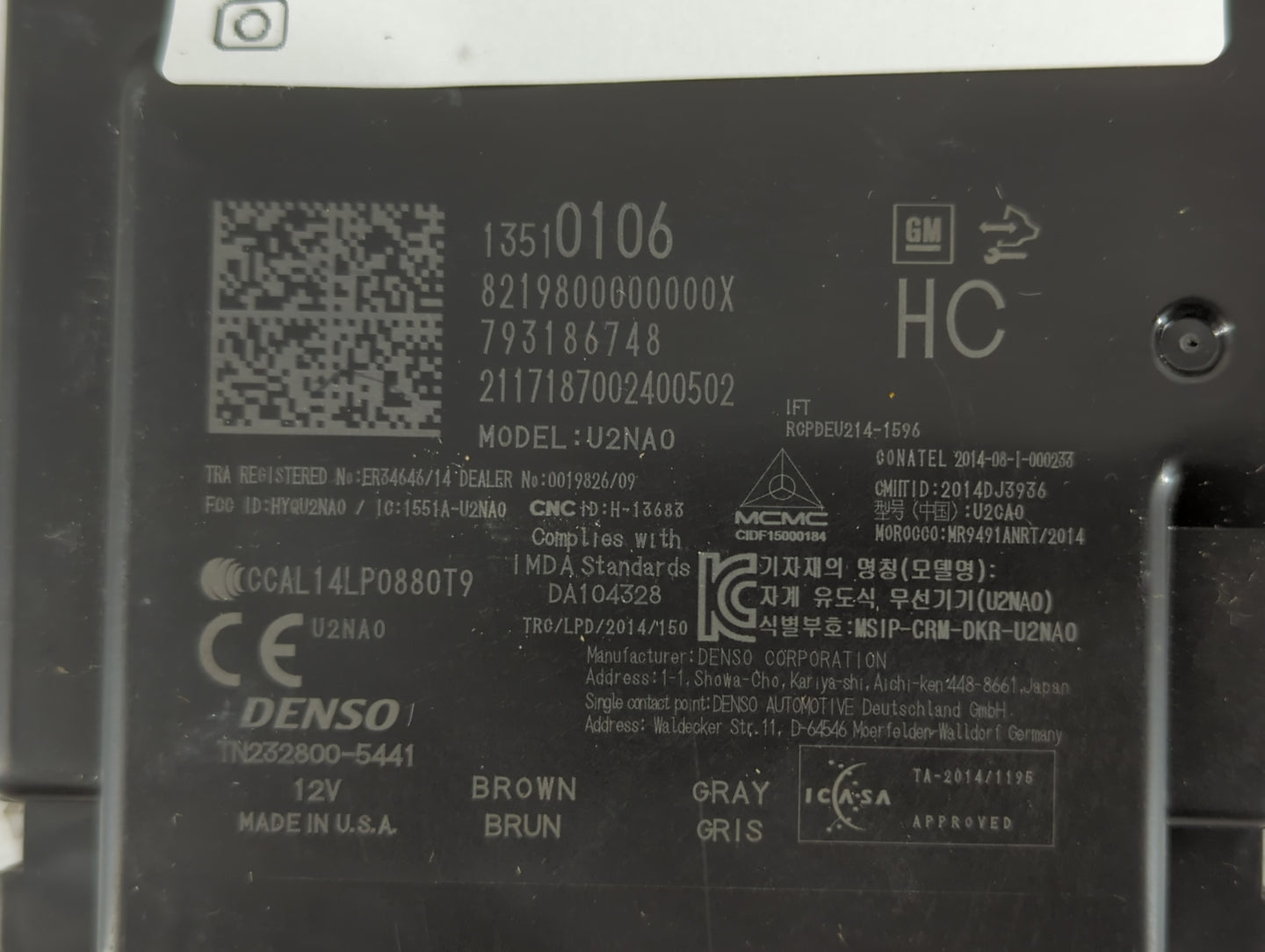 2017-2018 Chevrolet Malibu Chassis Control Module Ccm Bcm Body Control - Oemusedautoparts1.com