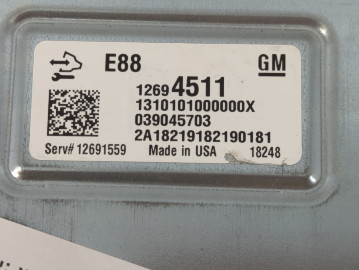 2018-2019 Chevrolet Malibu PCM Engine Control Computer ECU ECM PCU OEM P/N:12694511 Fits Fits 2018 2019 OEM Used Auto Parts 