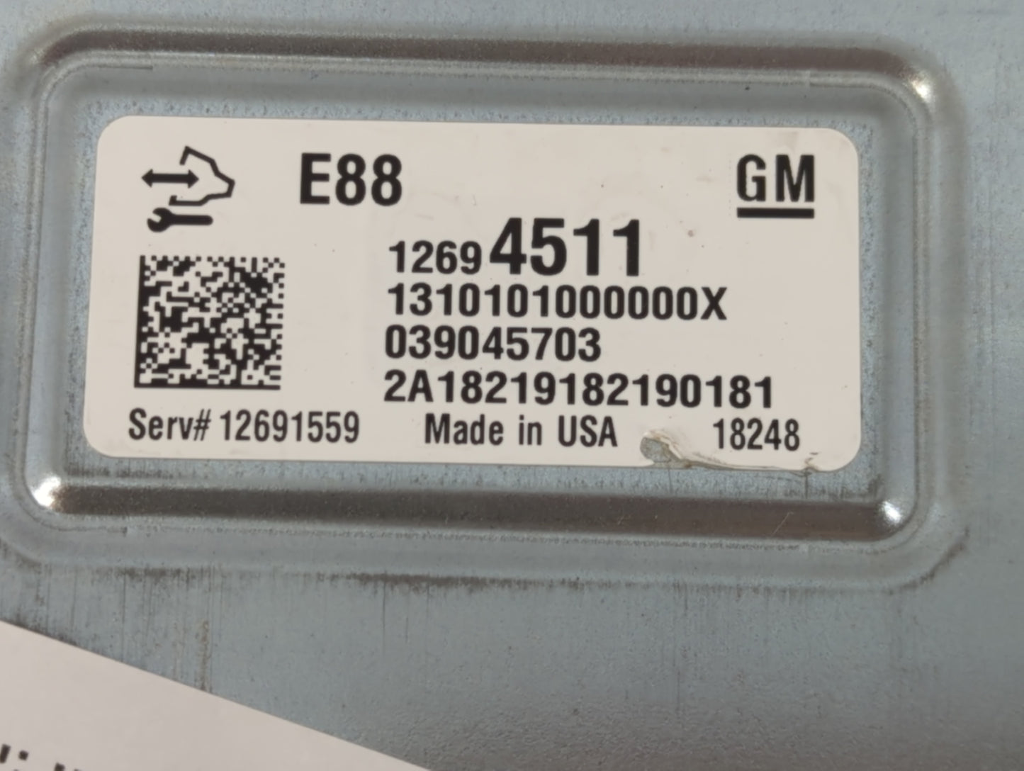 2018-2019 Chevrolet Malibu PCM Engine Control Computer ECU ECM PCU OEM P/N:12694511 Fits Fits 2018 2019 OEM Used Auto Parts 
