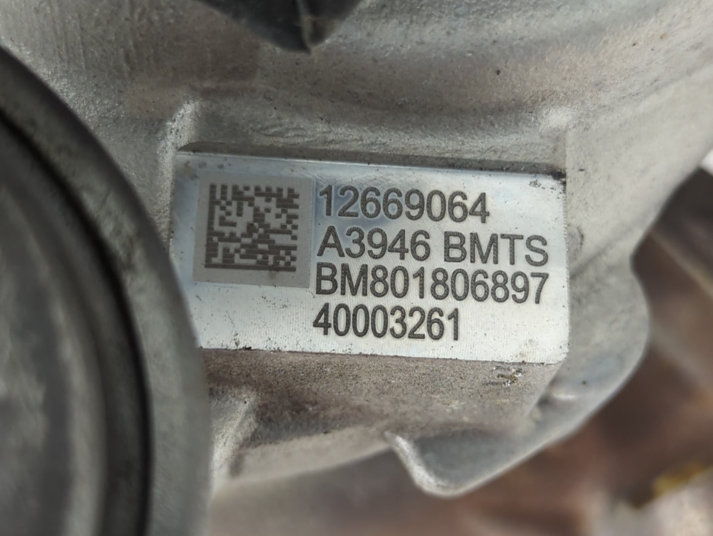 2016 Malibu Turbocharger Turbo Charger Super Charger Supercharger - Oemusedautoparts1.com