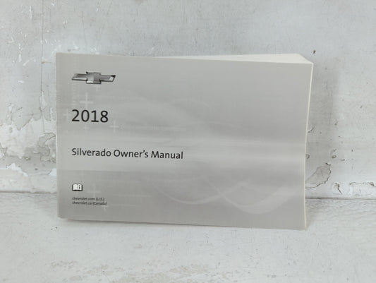 2018 Chevrolet Silverado 1500 Owners Manual Book Guide P/N:84016520 B OEM Used Auto Parts - Oemusedautoparts1.com